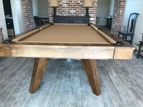 pool table moving - finished table after a full service visit